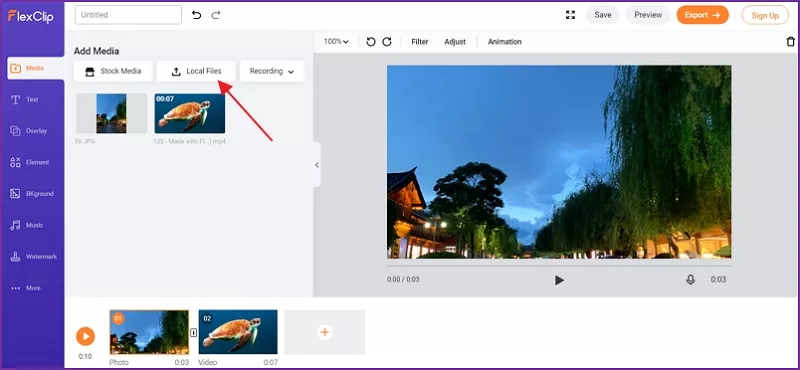 Upload Local Video
