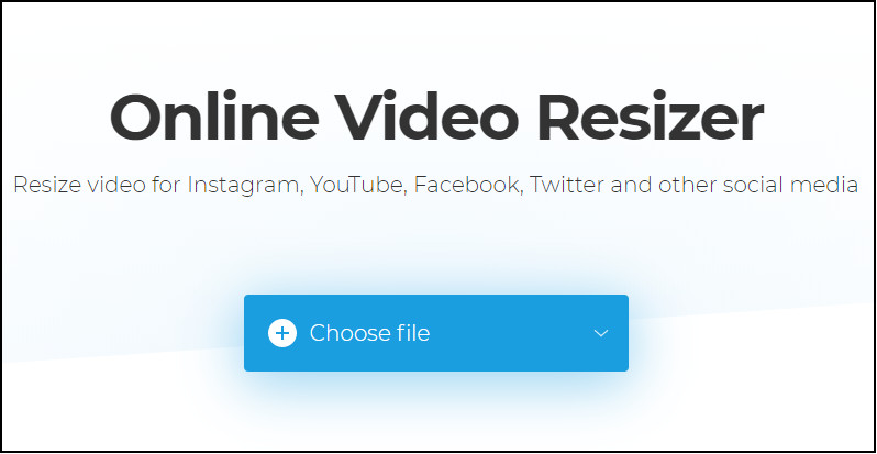 Resize Video for Instagram with Clideo - Upload