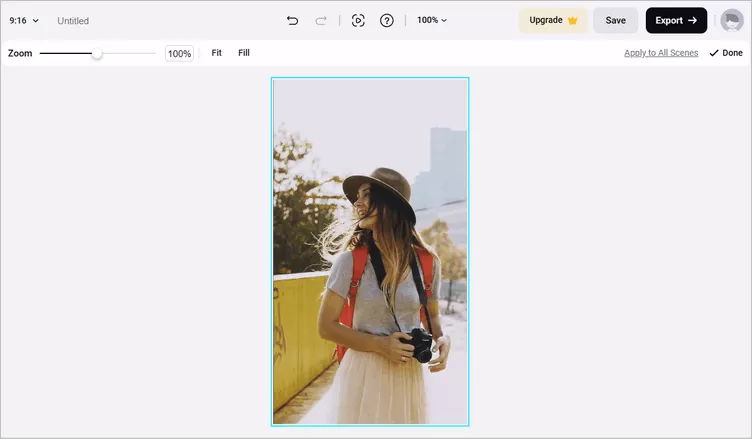 Resize Video for Instagram with FlexClip - Adjust