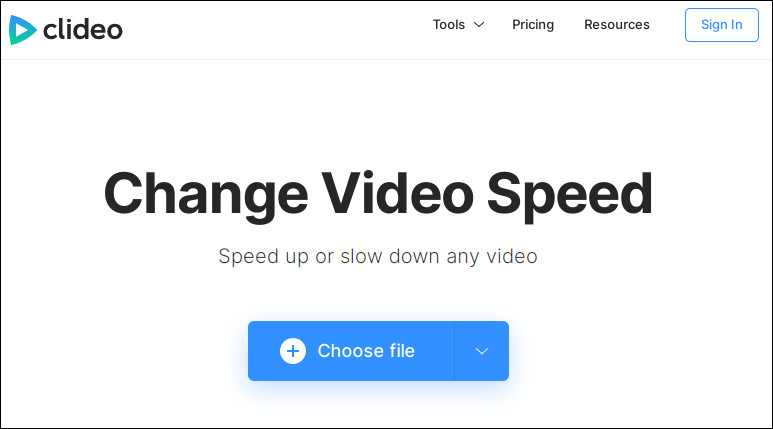 Online Video Speed Changer - Clideo