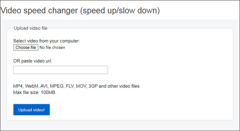 Online Video Speed Changer - EZGIF