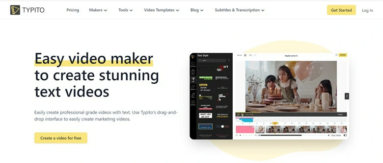 A Popular Video Text Adder Online - Typito