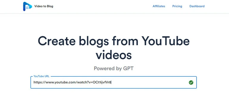 Video to Blog Overview