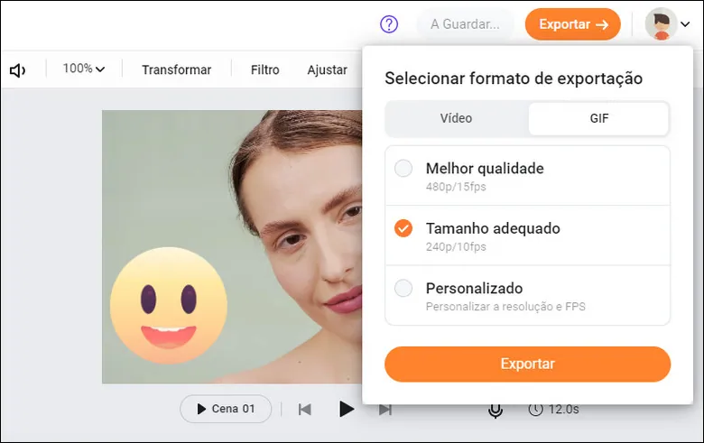 Como transformar video em gif