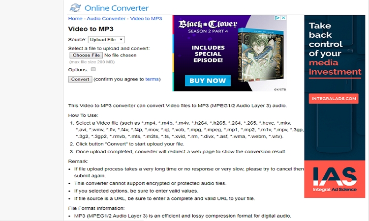 Video 2 outlet mp3 converter online