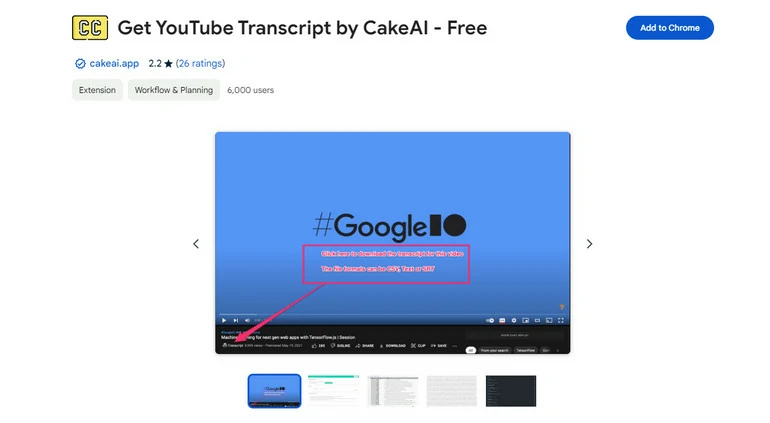 Cake AI Video to Text Overview