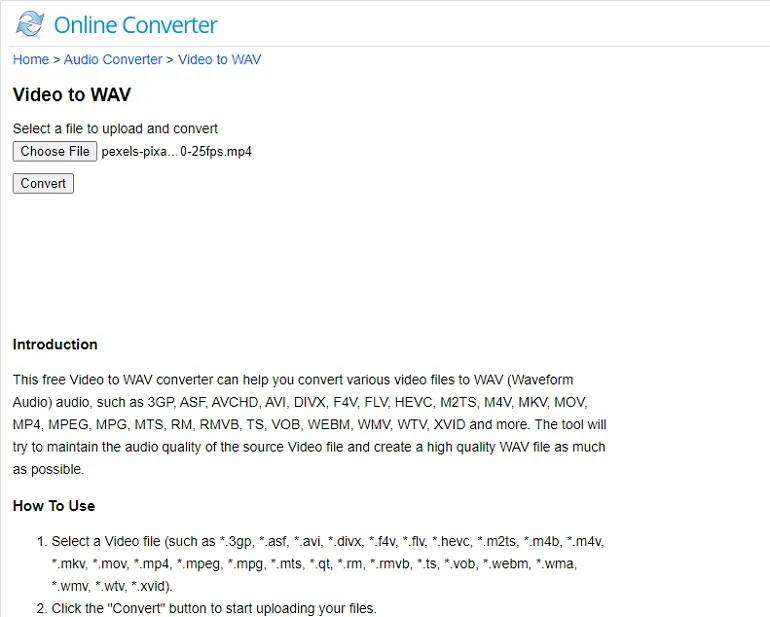 Online converter - convert video, images, audio and documents for free