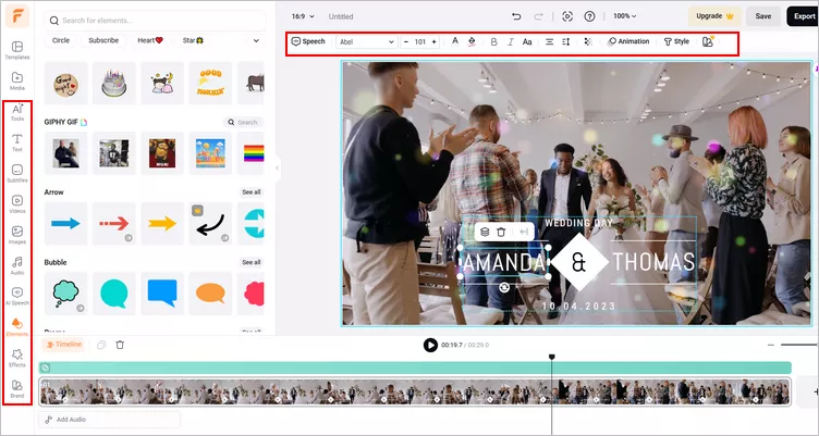 Resize Video for Instagram without Cropping in FlexClip - More Edit