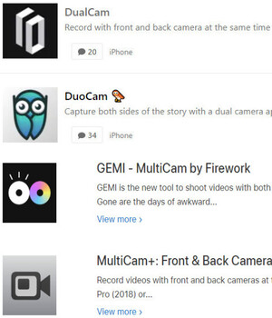 DualCam app