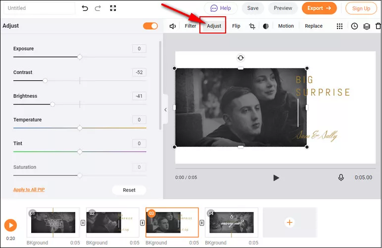 Make a Video Look Vintage with FlexClip - Color Grade for Retro Effects