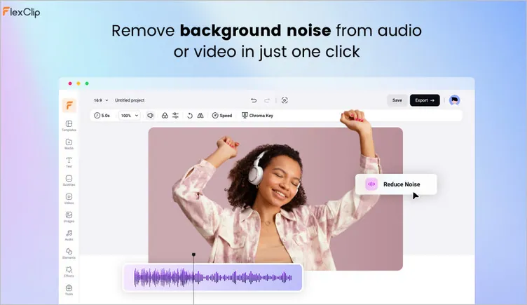 Online AI Voice Cleaner - FlexClip