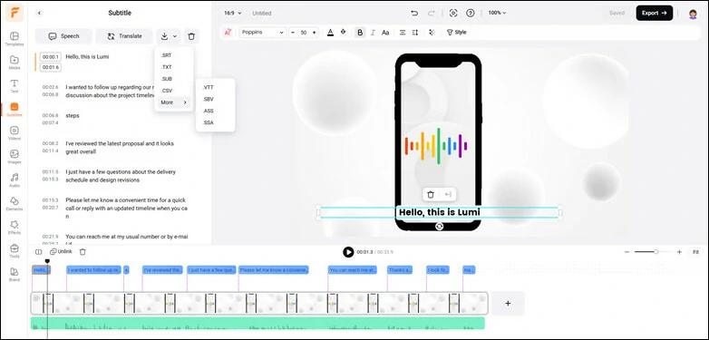 Turn Voice Memos into Text