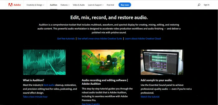 Voiceover Recording Software for Mac - Adobe Audition