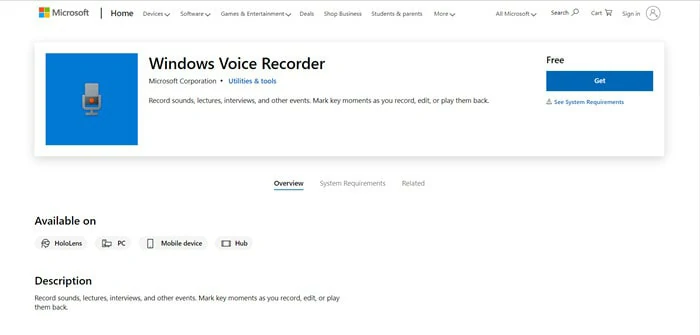 Voiceover Recording Software for PC - Windows Voice Recorder