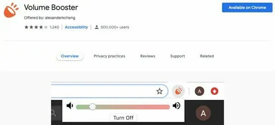Volume Booster for Windows - Chrome Volume Booster