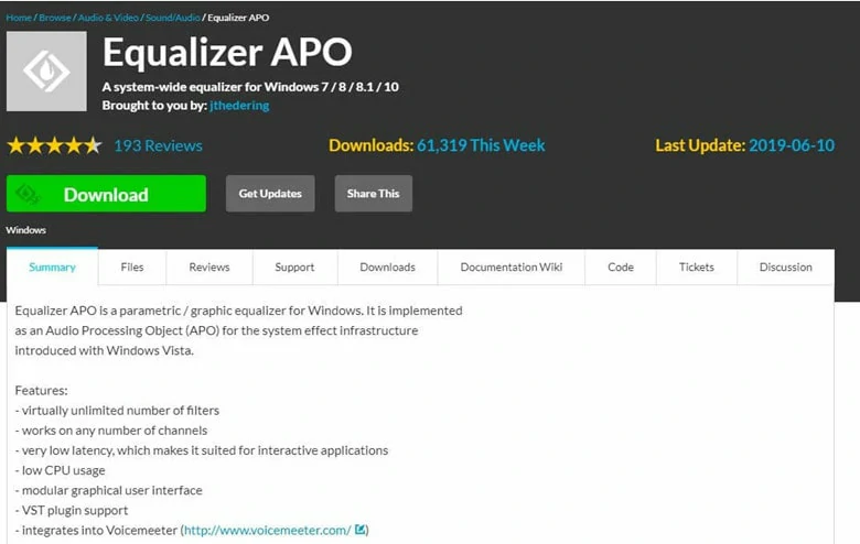 Volume Booster for Windows - Equalizer APO