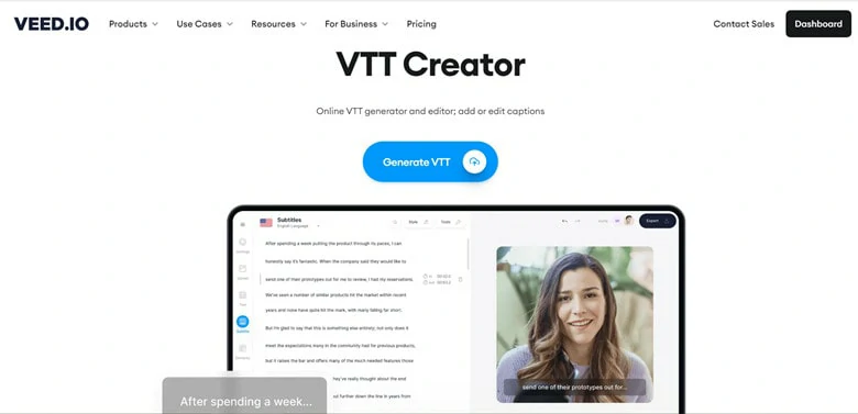 Best VTT Editor Online - VEED.IO