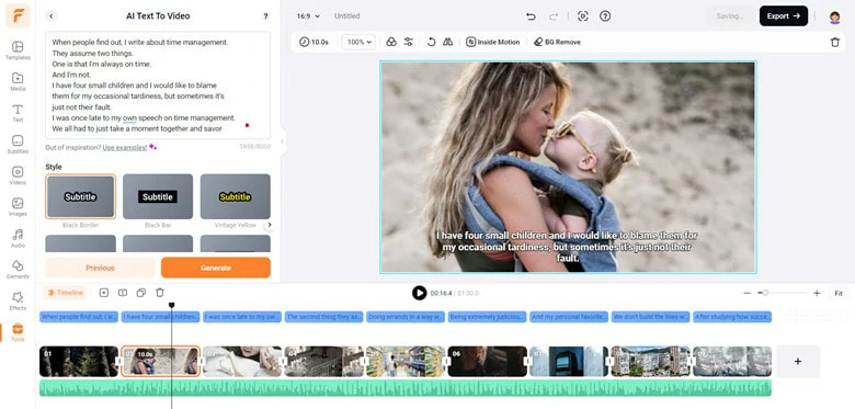 Transform VTT Files into Stunning Videos in FlexClip