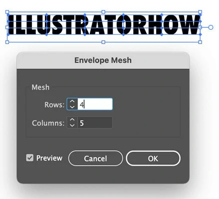 Input the Number of Rows and Columns