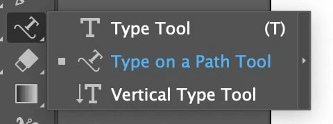 Select the Type on a Path Tool