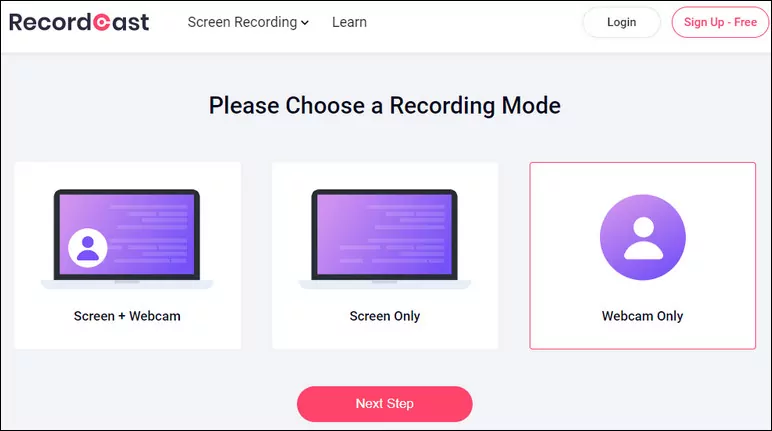 Free Screen and Webcam Recording Tool