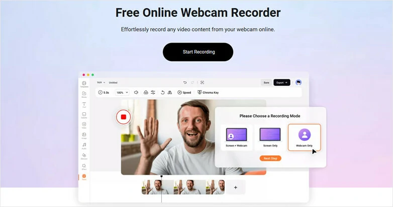 Best Free Online Webcam Recorder - FlexClip 