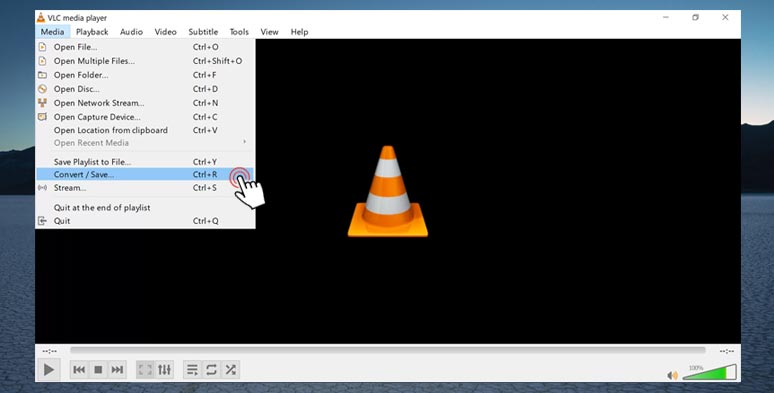 Use VLC to convert WebM to MP4