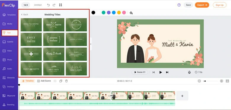 Add Text to Your Wedding Animation Video