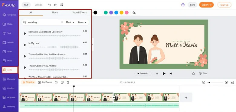 Perfect Your Wedding Animation Video with Music