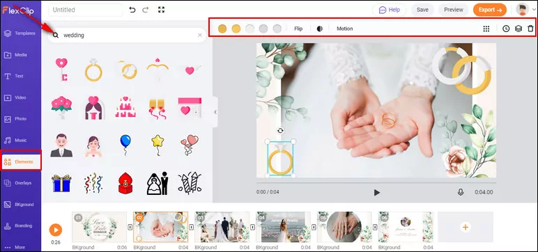 How to Make a Wedding GIF - Add Elements