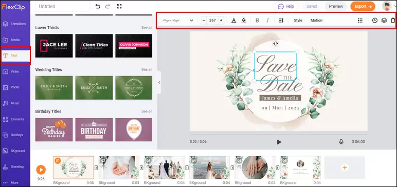 How to Make a Wedding GIF - Add Text