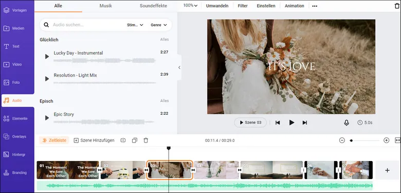 How to Make a Wedding Invitation Video - Step 3