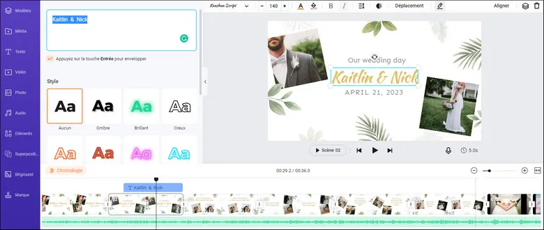 How to Make a Wedding Invitation Video - Step 2