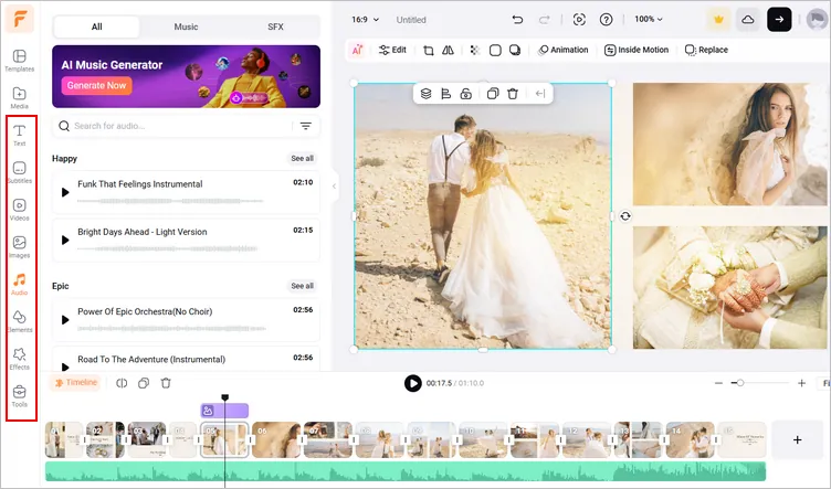 Customize Template for a Wedding Montage Manually - More Edits