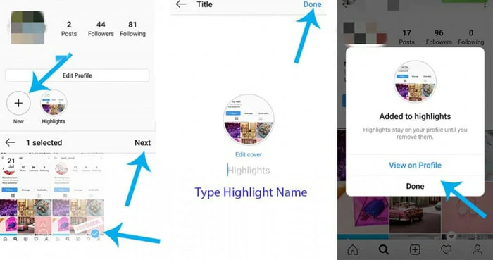 How to Create An Instagram Highlight from Active Story