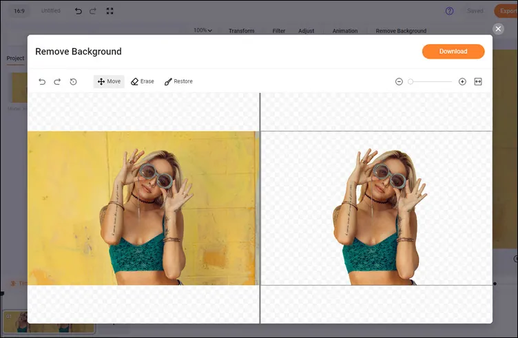 Remove Background with AI