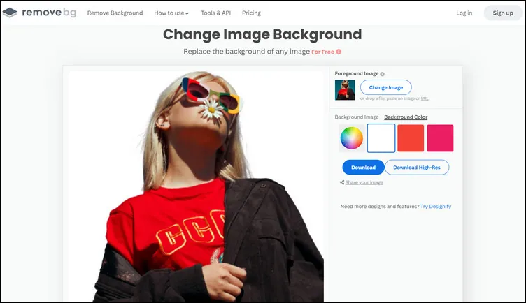 Online AI White Background Photo Editor - Remove.bg
