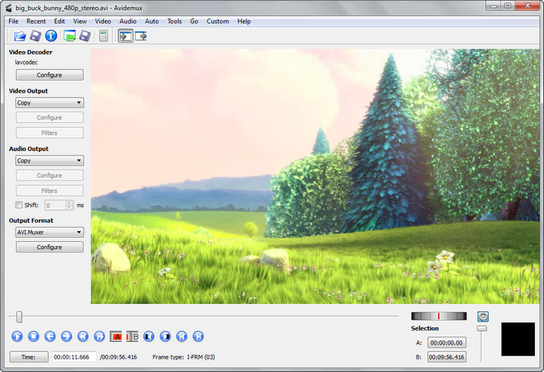 Beste kostenlose Windows Movie Maker-Alternativen - Avidemux