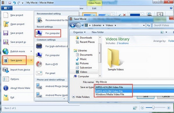 How to Convert WLMP to MP4 - Windows Movie Maker  