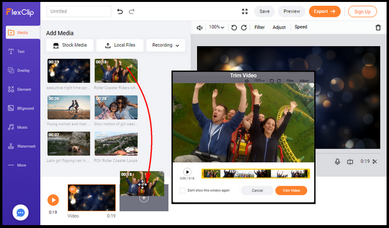 Insert uploaded videos & images as storyboards.