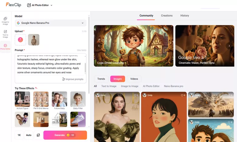 Converting Normal Photo to Y3K Visual