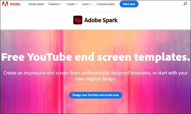 Online YouTube End Screen Maker - Adobe Spark