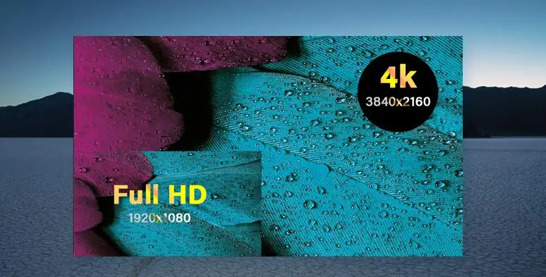 1080P(Full HD) vs 2160P (4K) video