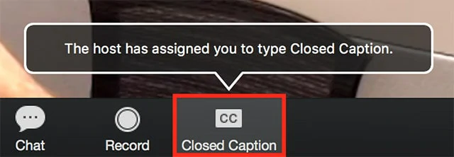 Assign One Person to Add Caption