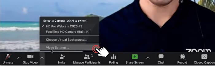 Change virtual backgrounds in Zoom during a live video meeting