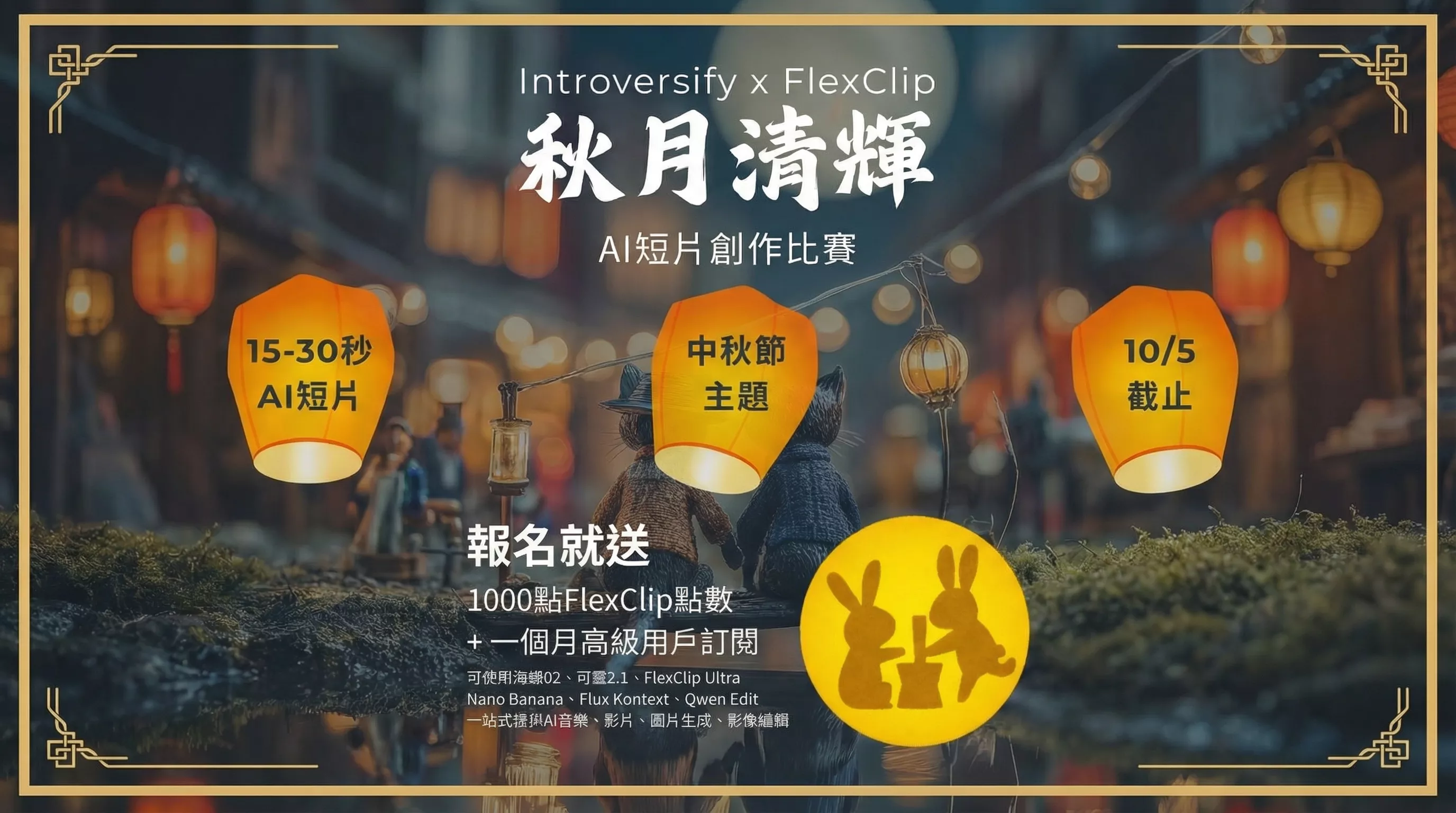 秋月清輝 AI 短片創作比賽