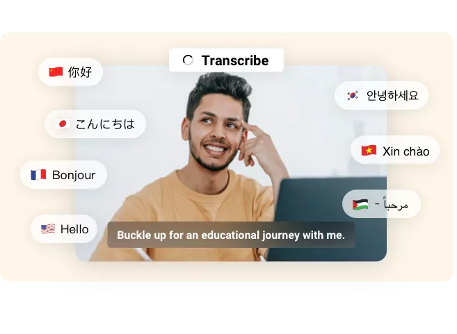 Effortlessly Transcribe Video in 140+ Languages
