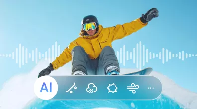 أداة إنشاء فيديو بمؤثرات صوتية