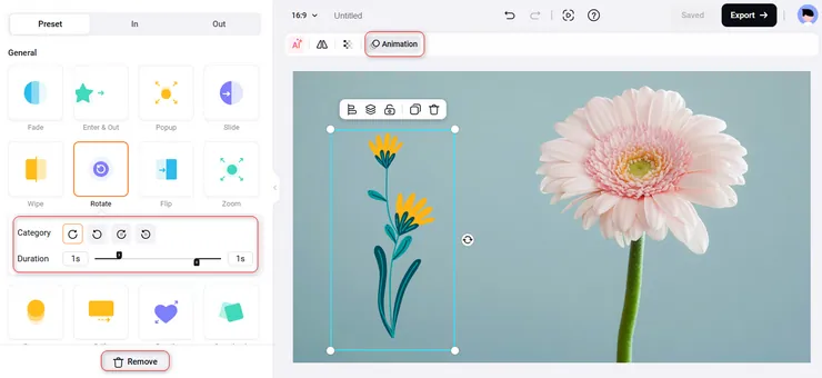 element animation