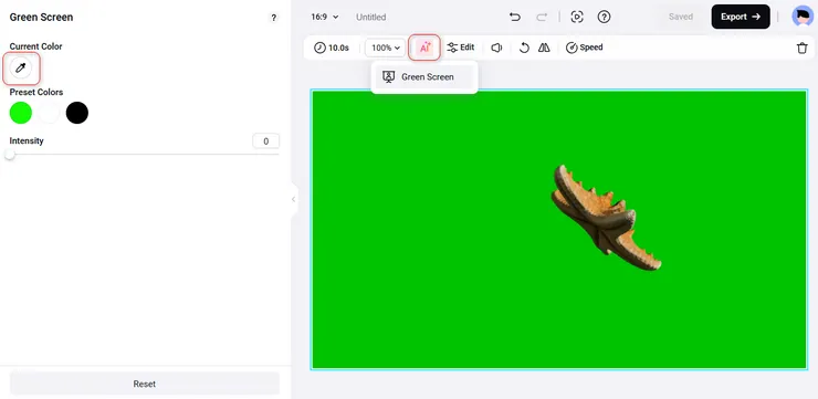 green screen